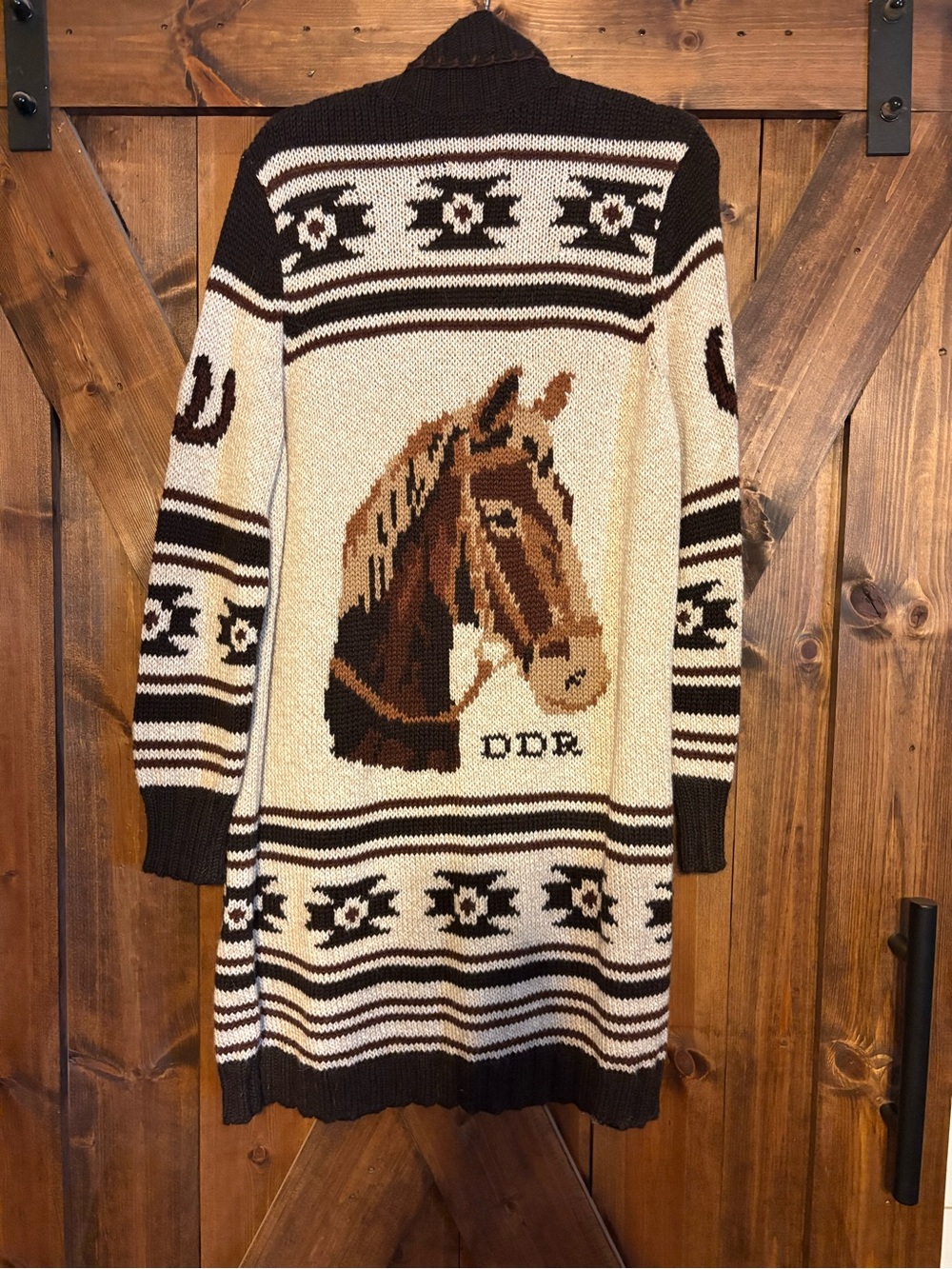 Double D Ranch Horse Cardigan
